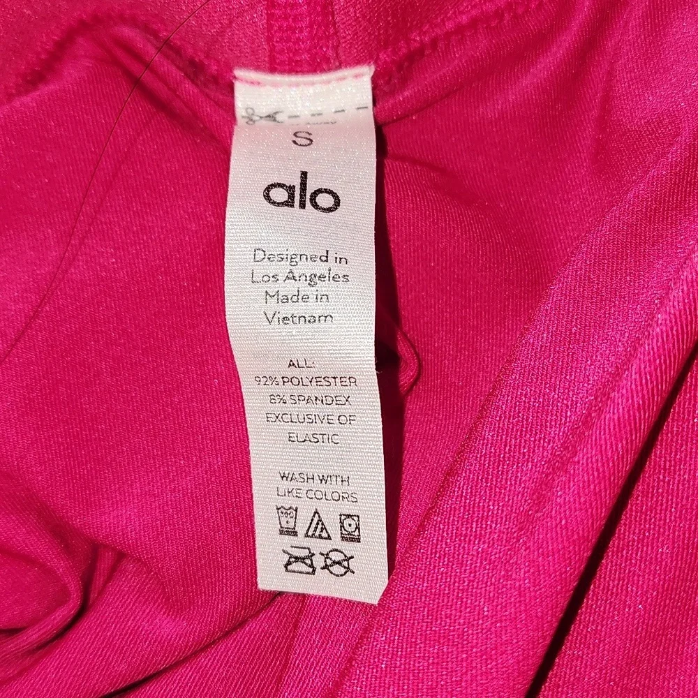 ALO Yoga Varsity Tennis Magenta Crush Pink Pleated Mini Skirt Skort Size Small